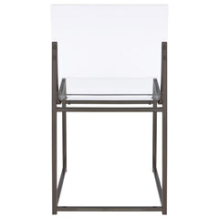 Adino - Acrylic Dining Side Chair (Set of 2) - Black Nickel