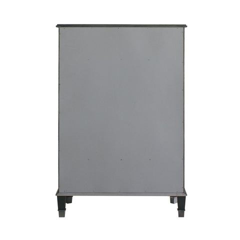 House - Beatrice Chest - Charcoal & Light Gray Finish