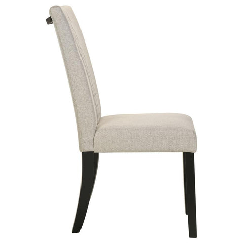 Malia - Fabric Upholstered Dining Side Chair (Set of 2) - Beige