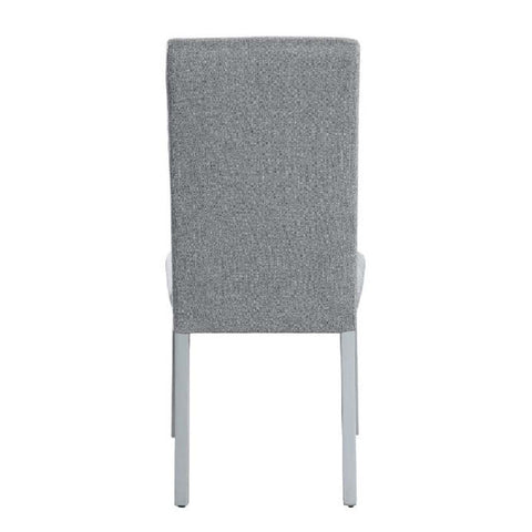 Lanton - Side Chair (Set of 2) - Gray Linen & Antique White Finish