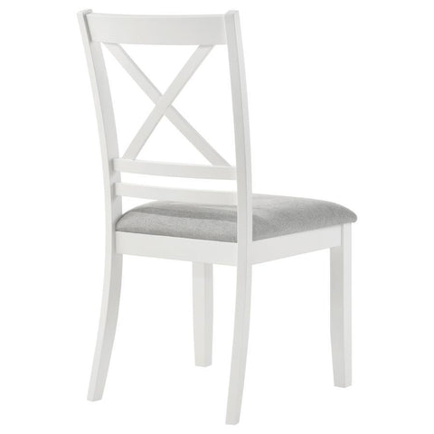 Hollis - Cross Back Wood Dining Side Chair (Set of 2) - White