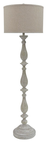 Bernadate - Whitewash - Poly Floor Lamp