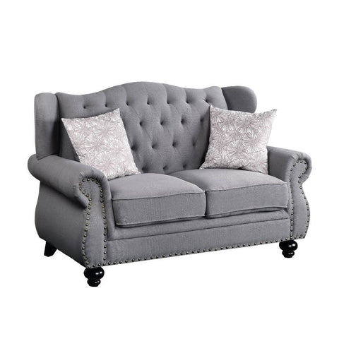 Hannes - Loveseat - Gray Fabric